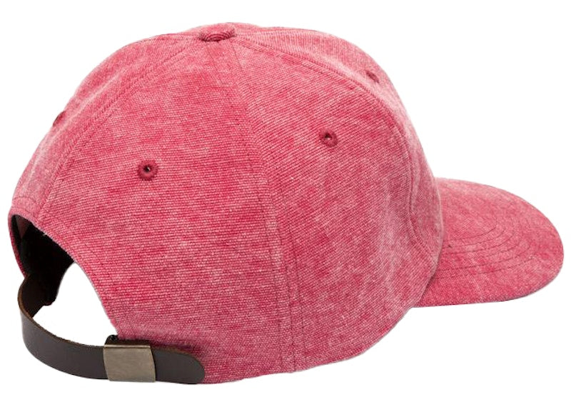 Noah Recycled Canvas Core Logo 6-Panel Dark Red