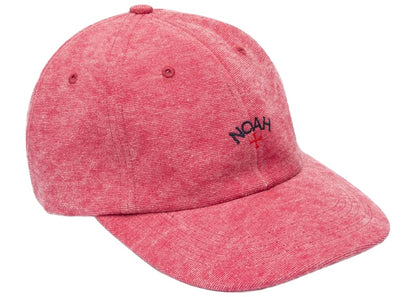 Noah Recycled Canvas Core Logo 6-Panel Dark Red