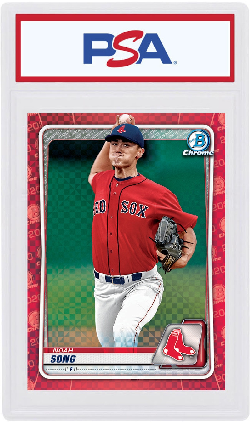 Noah Song 2020 Bowman Chrome X Red X-Fractor 1/1 #BCP-161