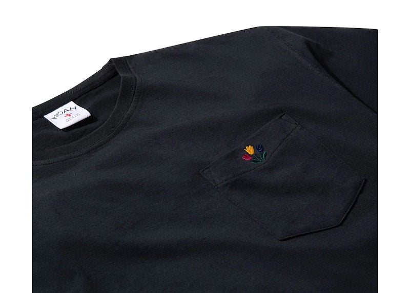 Noah Tulip Pocket Tee Black