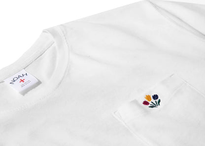 Noah Tulip Pocket Tee White