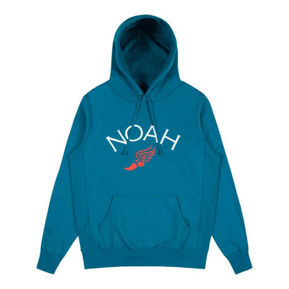 Noah Winged Foot Embroidered Hoodie Deep Lagoon