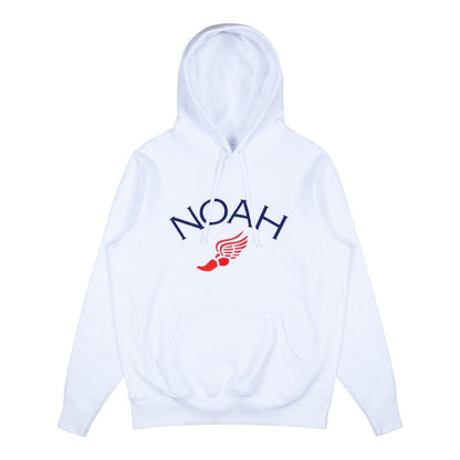 Noah Winged Foot Embroidered Hoodie White