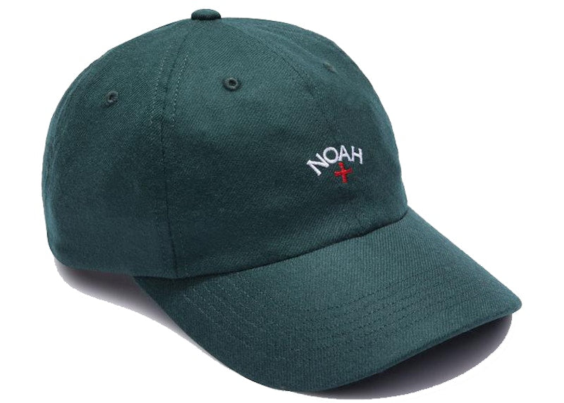 Noah Wool Core Logo 6-Panel Dark Green