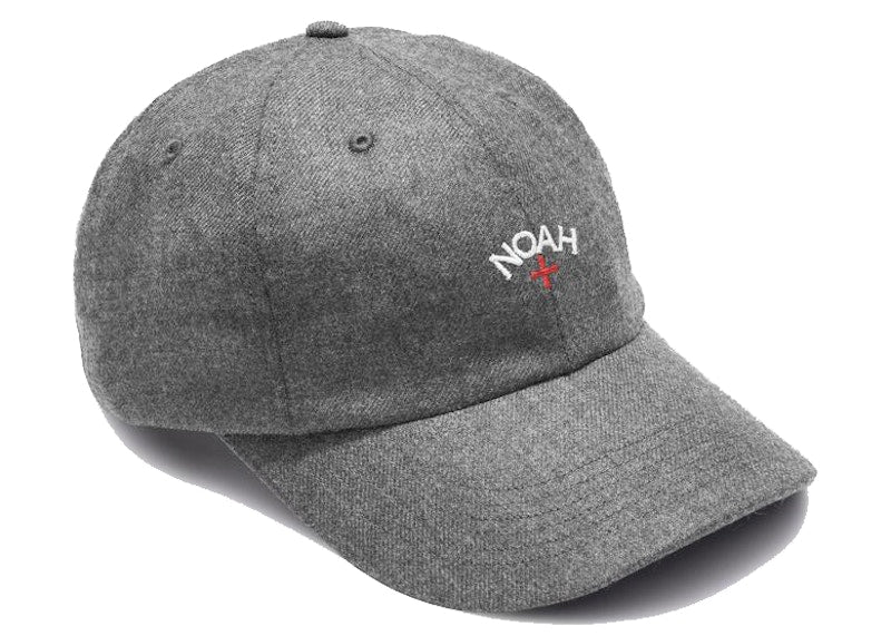 Noah Wool Core Logo 6-Panel Dark Heather