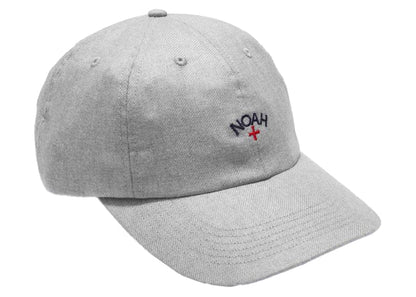 Noah Wool Core Logo 6-Panel Heather Grey