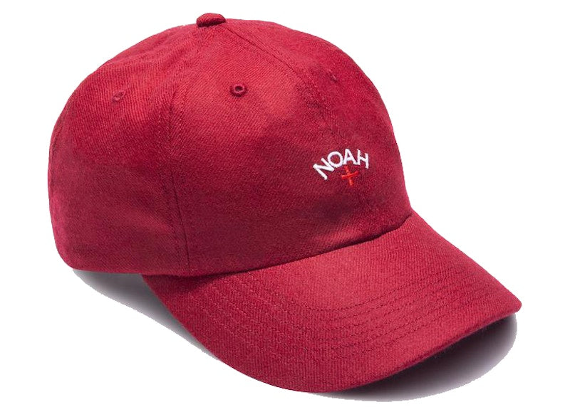 Noah Wool Core Logo 6-Panel Red