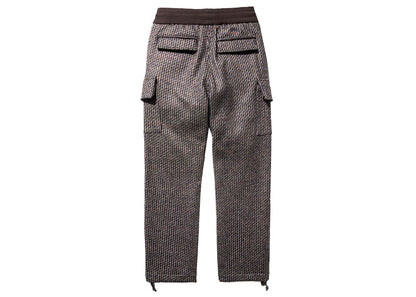 Noah Wool Knit Cargo Pant Brown Tartan