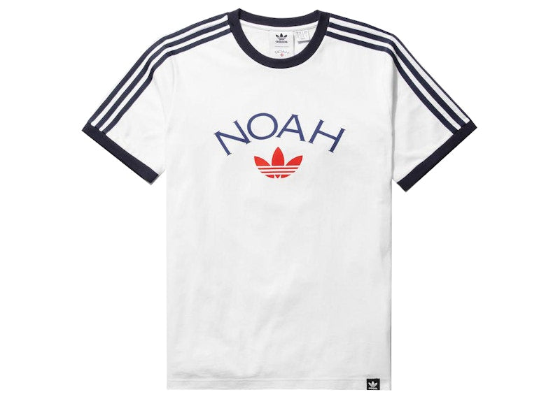 Noah x Adidas Core Logo Ringer Tee White