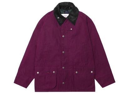 Noah x Barbour Dry Waxed Bedale Jacket Wine