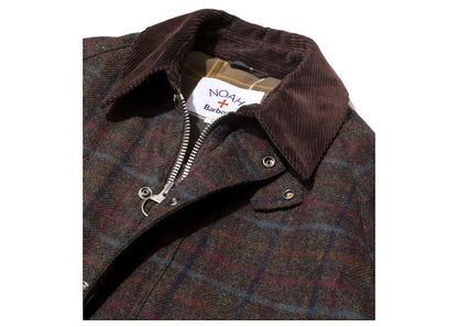 Noah x Barbour Wool Beaufort Jacket Brown Plaid