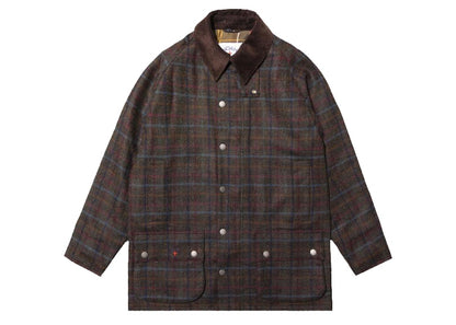 Noah x Barbour Wool Beaufort Jacket Brown Plaid