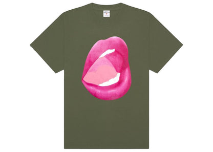 Noah x Wesselmann Lips Tee Olive