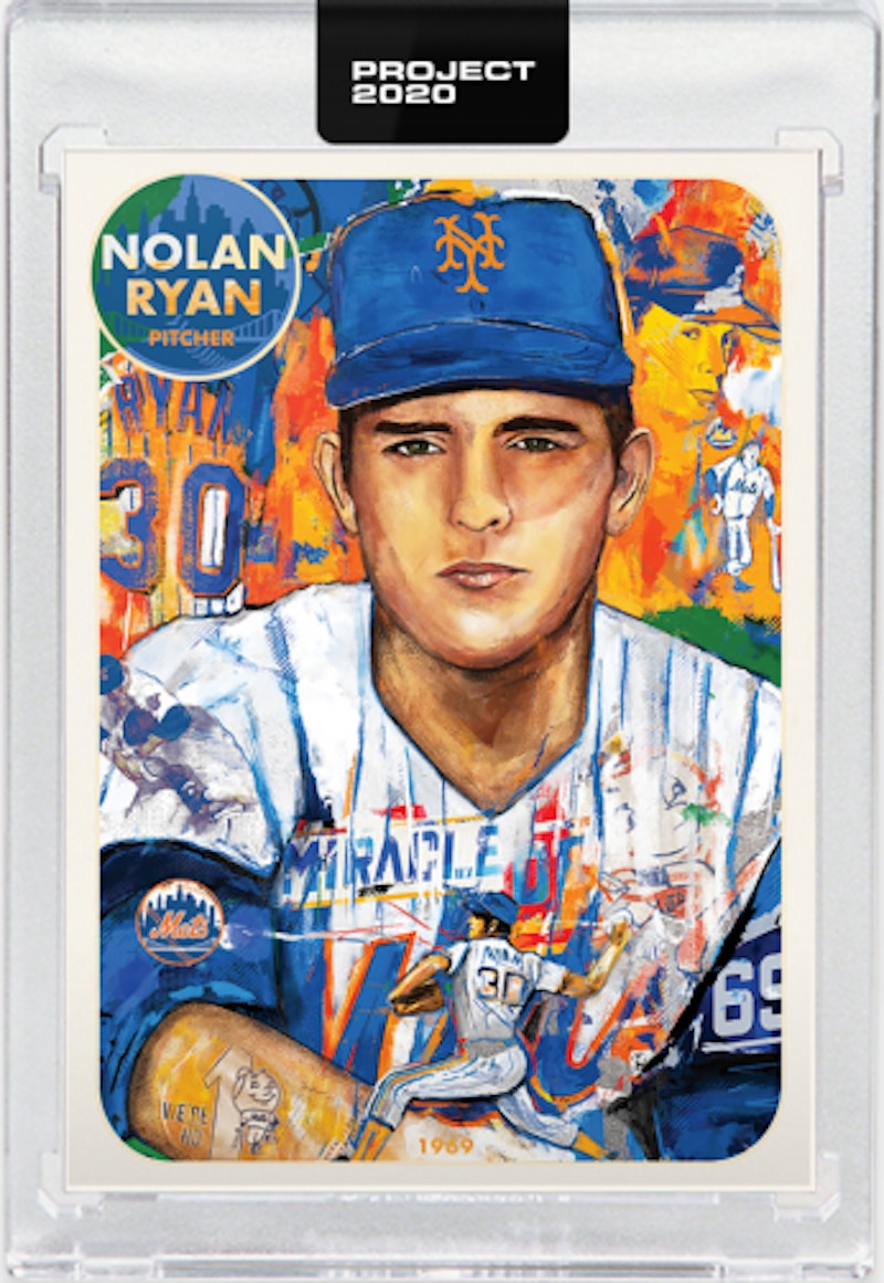 Nolan Ryan 1969 Topps Project 2020 Andrew Thiele Artist Proof /20 #67