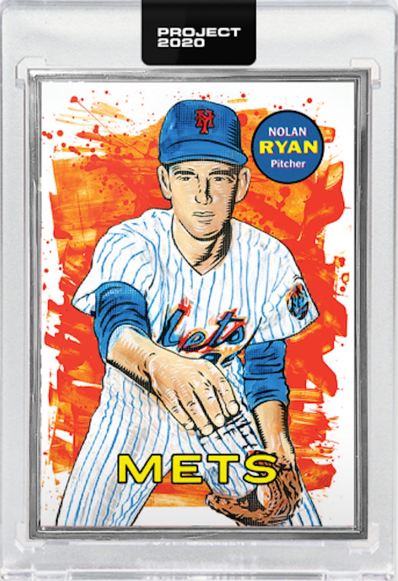 Nolan Ryan 1969 Topps Project 2020 Blake Jamieson Artist Proof /20 #18