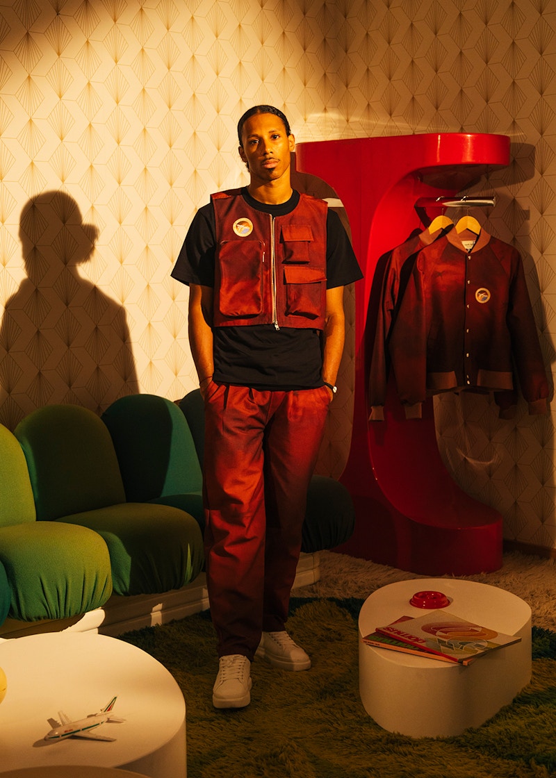 North Hill x Adekunle Gold Custom Print Vest Red (Allover Print)