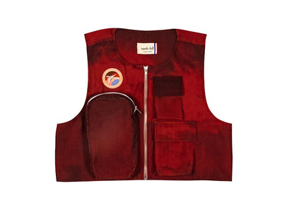 North Hill x Adekunle Gold Custom Print Vest Red (Allover Print)