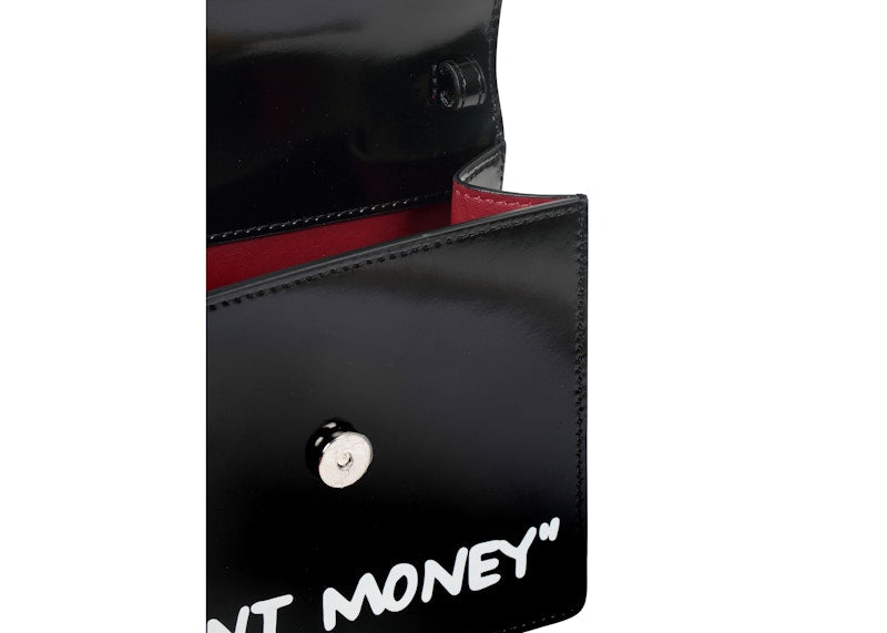 OFF-WHITE 0.7 Jitney Bag "RENT MONEY" Black/White