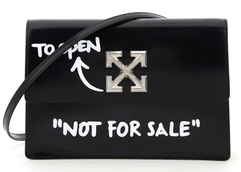 OFF-WHITE 1.0 Jitney Bag "NOT FOR SALE" Black/White