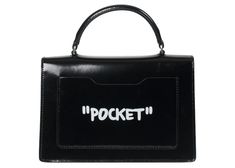 OFF-WHITE 1.4 Jitney Bag "SALARY INSIDE" Black/White