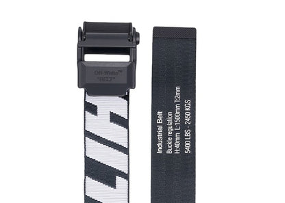 OFF-WHITE 2.0 Industrial Long Belt Black White