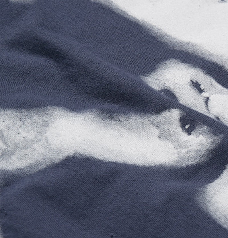 OFF-WHITE 23' Logo Print T-shirt Navy/White
