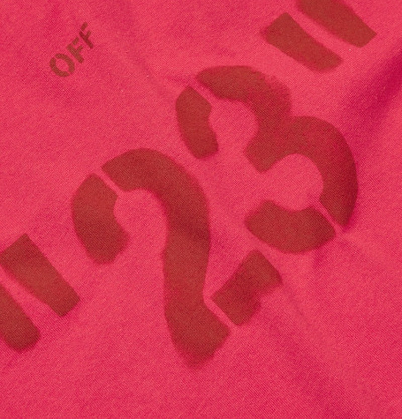 OFF-WHITE 23' Logo Print T-shirt Tonal Red