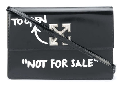 OFF-WHITE 1.0 Jitney Bag "NOT FOR SALE" Black/White