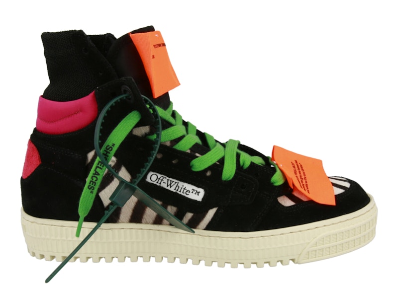 OFF-WHITE 3.0 Off Court High-Top Sneakers Zebra Black