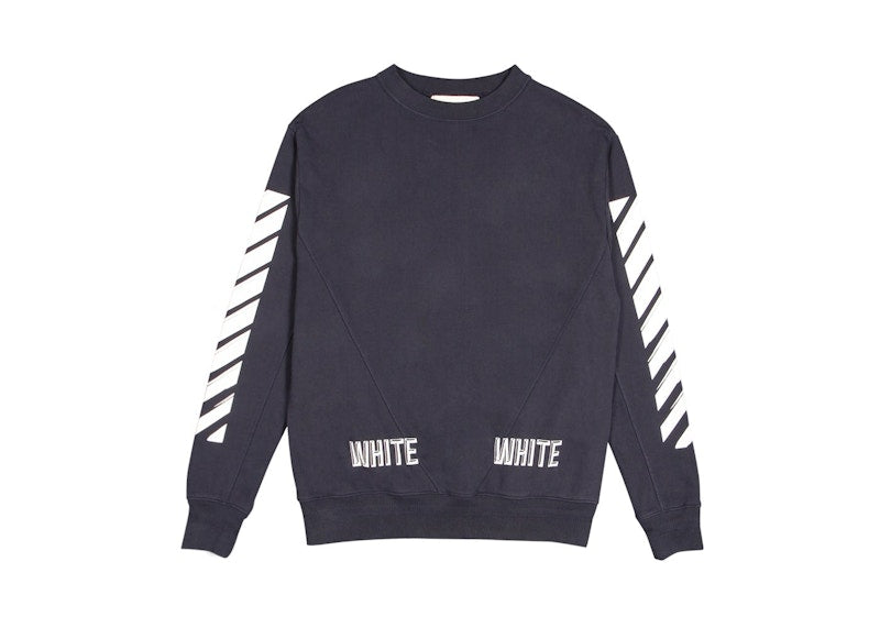 OFF-WHITE 3D Crewneck Navy