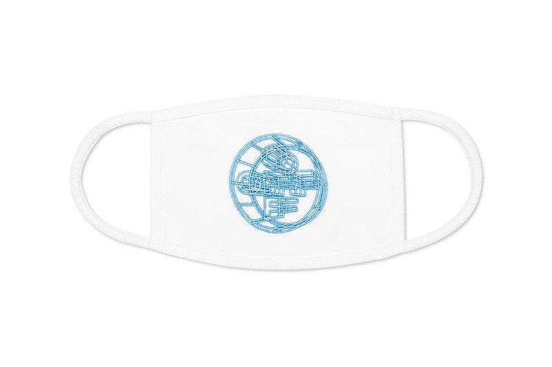 OFF-WHITE 3D Crossed Off Face Mask White