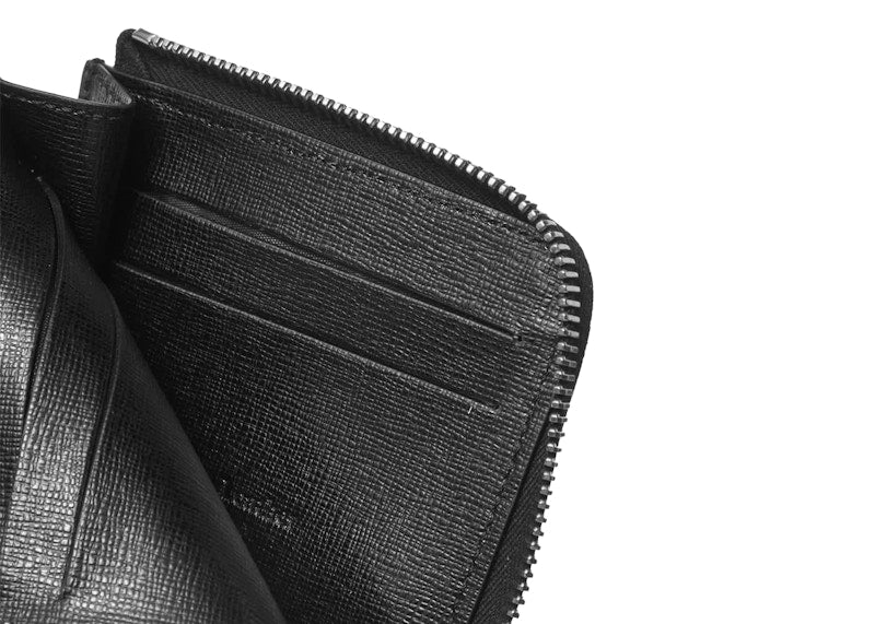 Off-White 3D Diag Saff (4 Card Slot) Zip Wallet Black