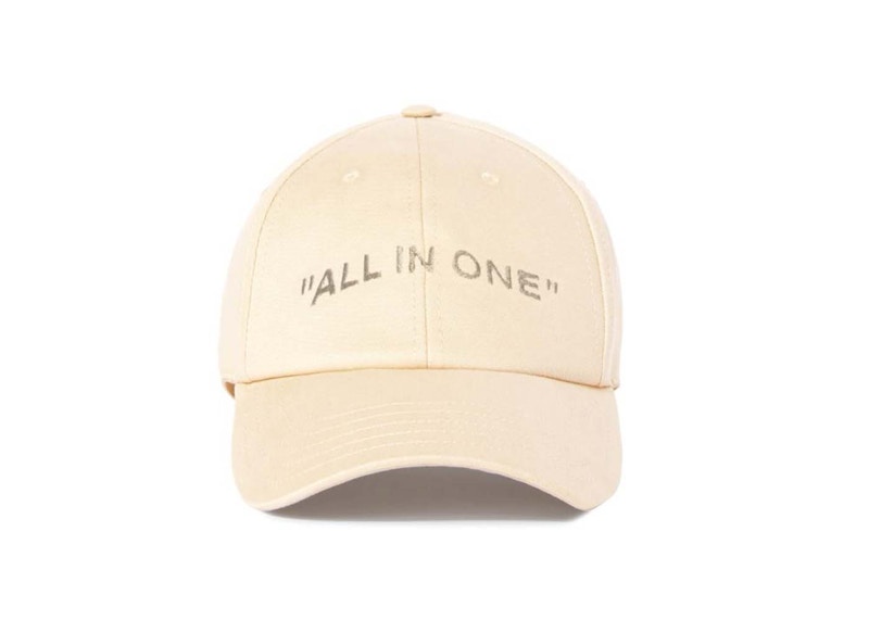 OFF-WHITE ALL IN ONE Golf Cap Beige