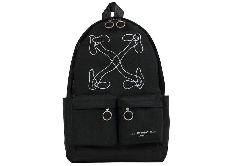 OFF-WHITE Abstract Arrows Backpack Black White