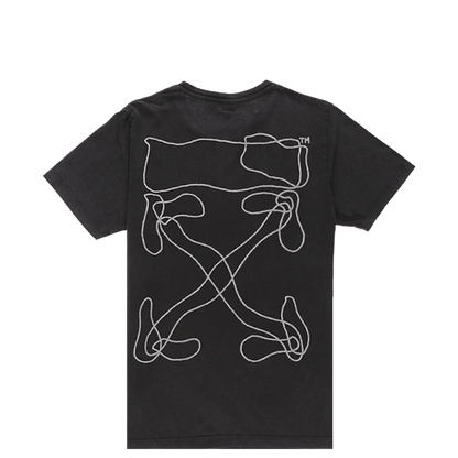 OFF-WHITE Abstract Arrows Embroidered T-shirt Black/White