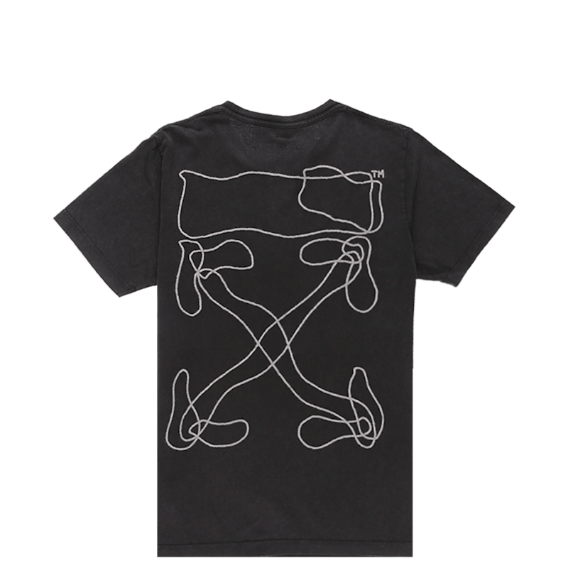 OFF-WHITE Abstract Arrows Embroidered T-shirt Black/White