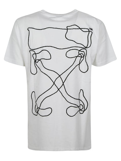 OFF-WHITE Abstract Arrows Embroidered T-shirt White/Black