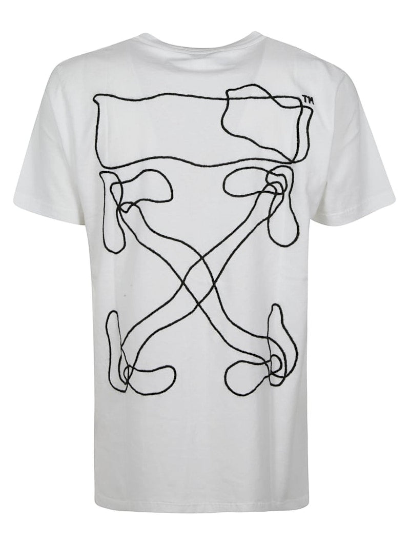 OFF-WHITE Abstract Arrows Embroidered T-shirt White/Black
