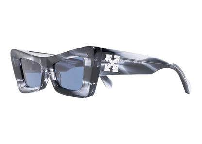 OFF-WHITE Accra Cat-Eye Marbled Sunglasses Navy Blue/Multi/Blue (OERI027S22PLA0014945)