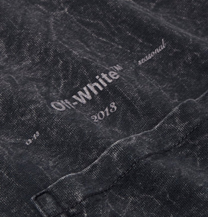 OFF-WHITE Acid Washed T-shirt Charcoal/Grey