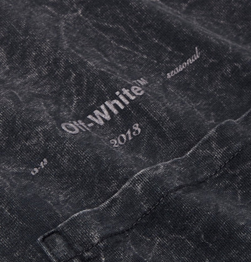 OFF-WHITE Acid Washed T-shirt Charcoal/Grey