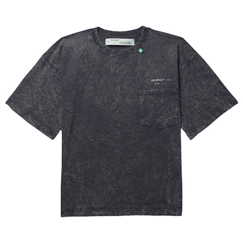 OFF-WHITE Acid Washed T-shirt Charcoal/Grey