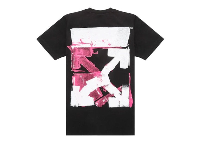 OFF-WHITE Acrylic Arrow Logo Print T-Shirt Black