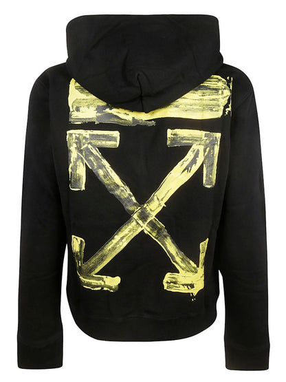 OFF-WHITE Acrylic Arrows Hoodie Black/Yellow