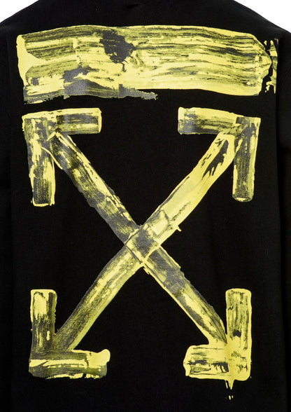 OFF-WHITE Acrylic Arrows Hoodie Black/Yellow