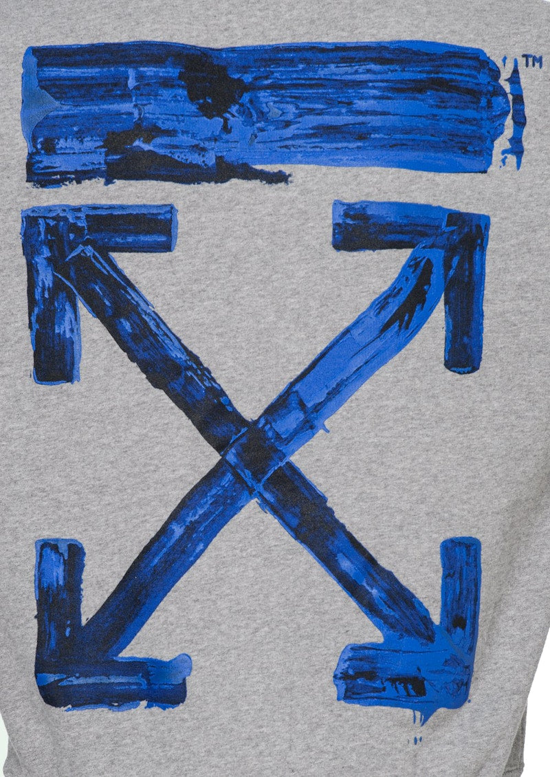 OFF-WHITE Acrylic Arrows Hoodie Grey/Blue
