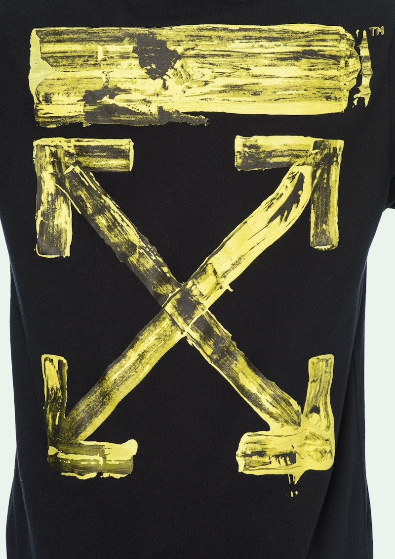 OFF-WHITE Acrylic Arrows S/S T-shirt Black/Yellow