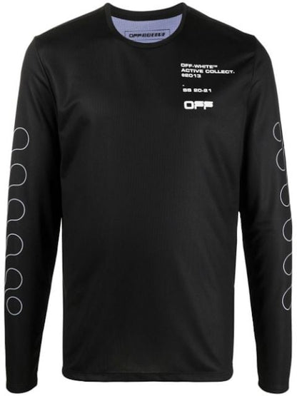 OFF-WHITE Active Diag L/S T-shirt Black/White