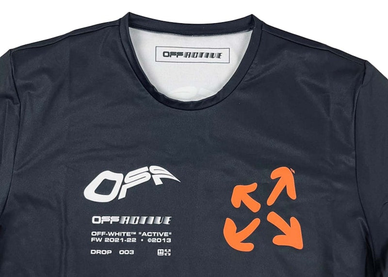 OFF-WHITE Active L/S Thumb Loop T-shirt Black