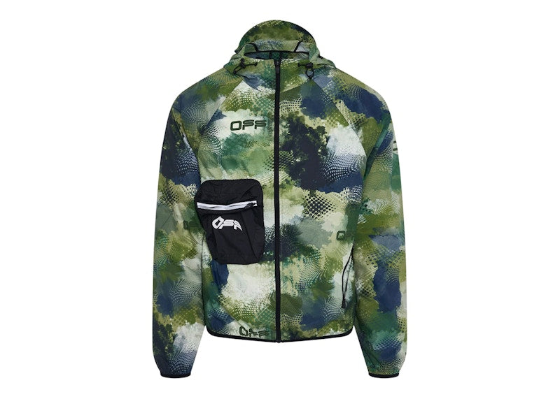 OFF-WHITE Active Packable Camouflage Jacket Green/Black/Multi